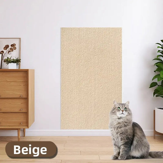 Cat Scratch Furniture Protector - Self-Adhesive Anti-Scratch Couch Shield, Durable and Trimmable Scratching Pad for Sofa, Wall, and Door Protection Against Cat Damage