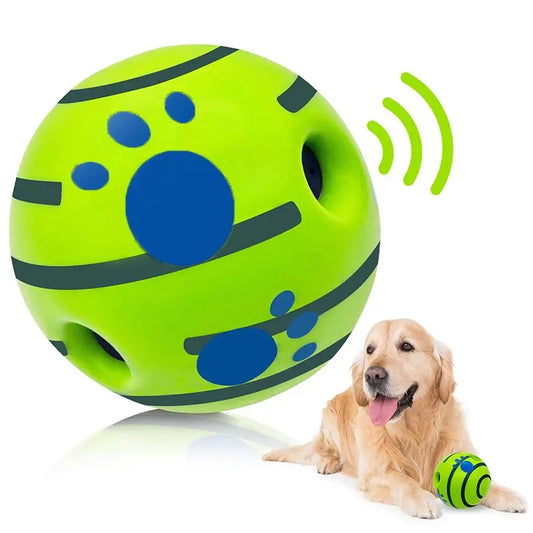 Durable Interactive Dog Toy Ball - Squeaky Wag Ball for Pet Training and Play, Ideal for Indoor & Outdoor Use, Perfect Gift for Pets on Special Occasions